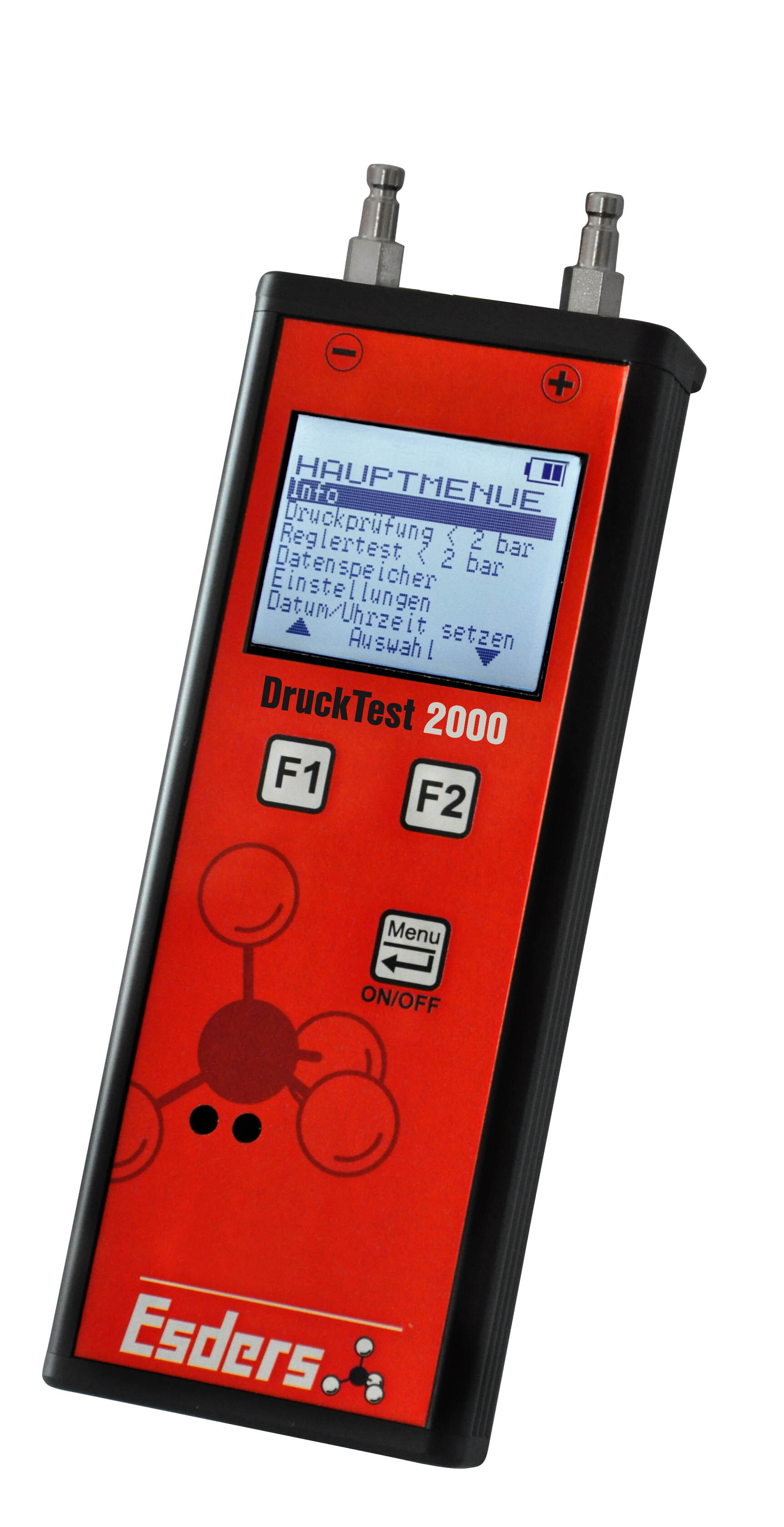 Medidor de presión diferencial DruckTest 2000 de 2 bar con batería recargable