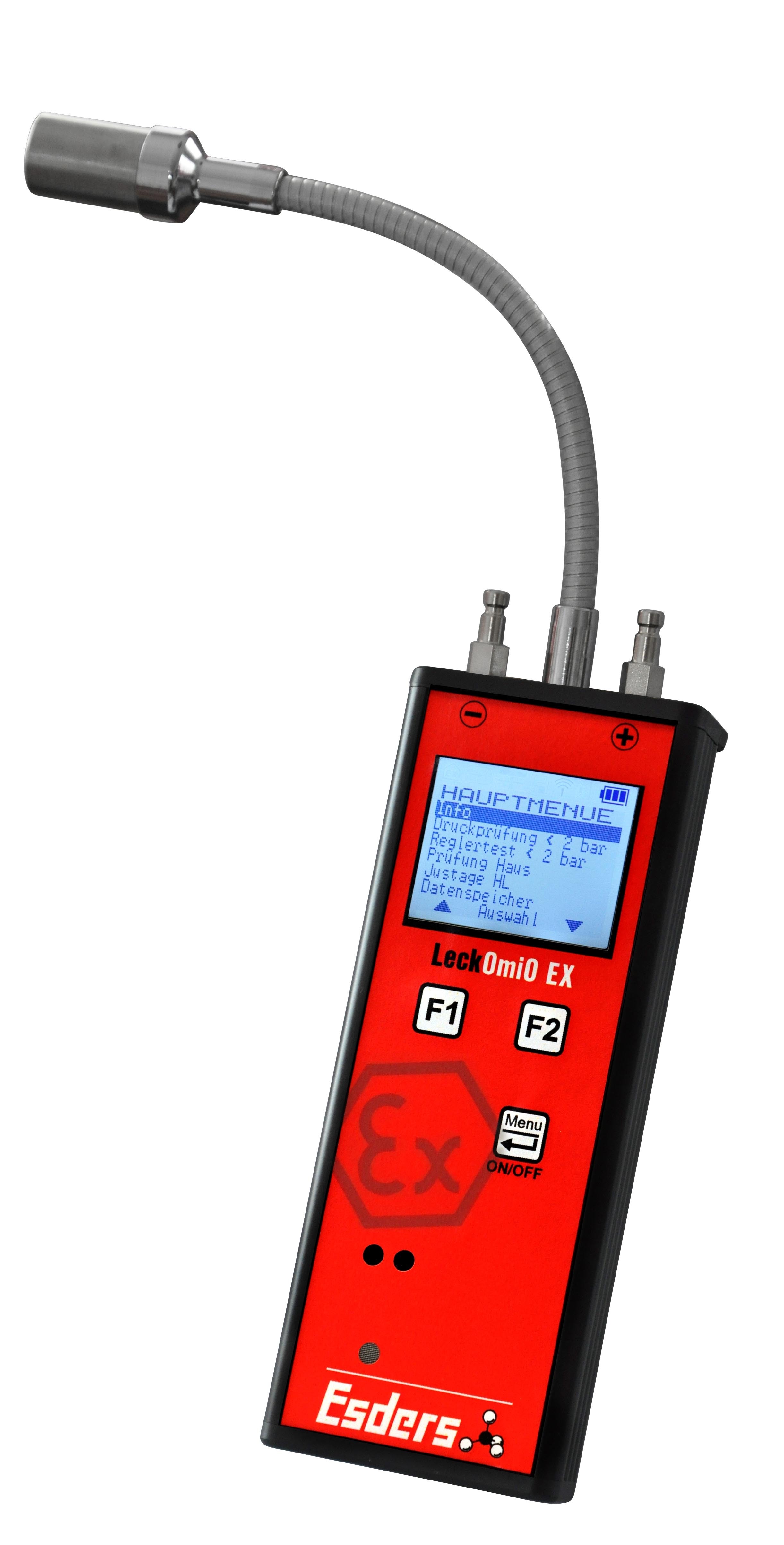 LeckOmiO EX HMG2 Batterie Gasspürgerät 2 bar
Differenzdruck 0 bis 2.000 mbar