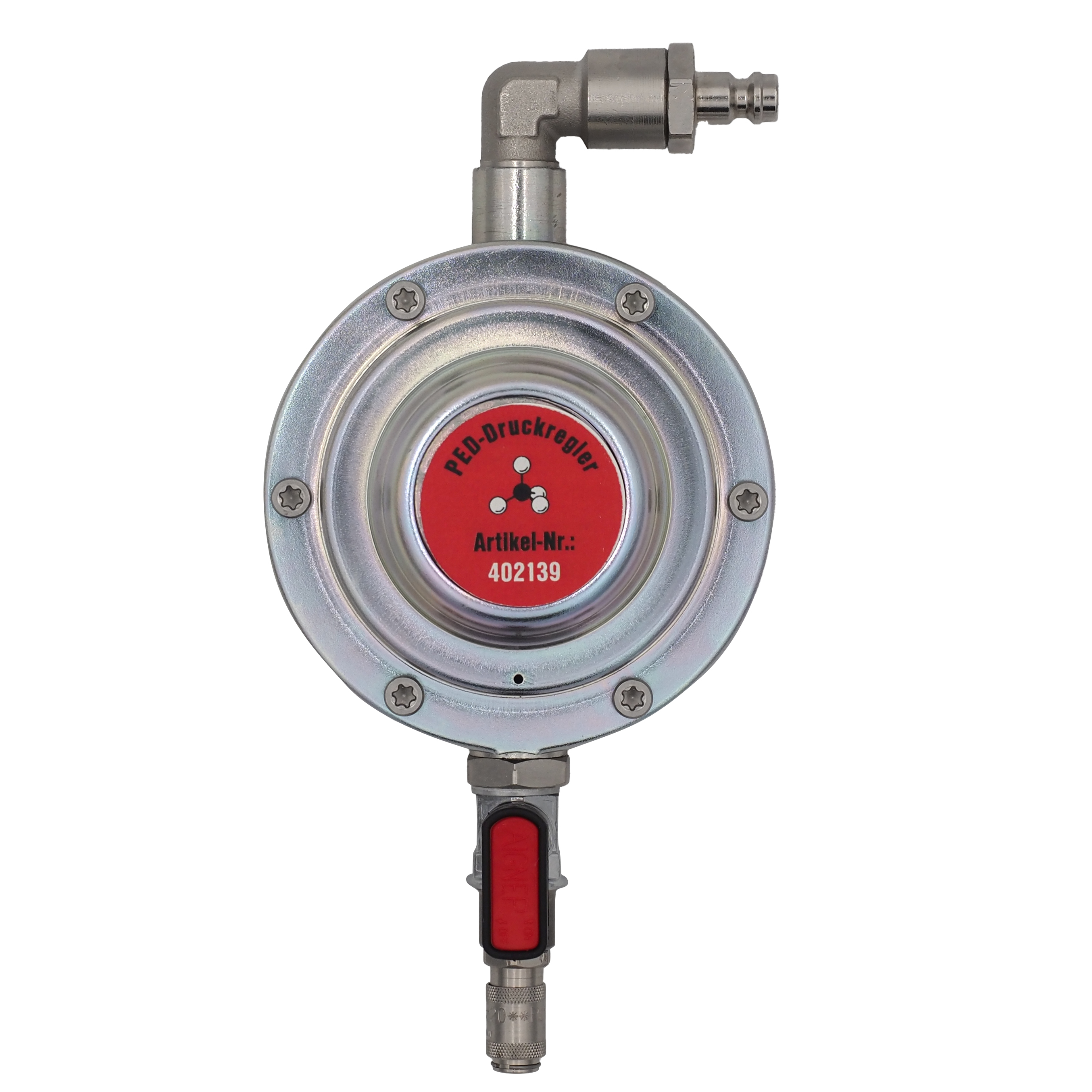 Adapter GS Pressure measurement for measuring the residual gas concentration in gas pipe lines