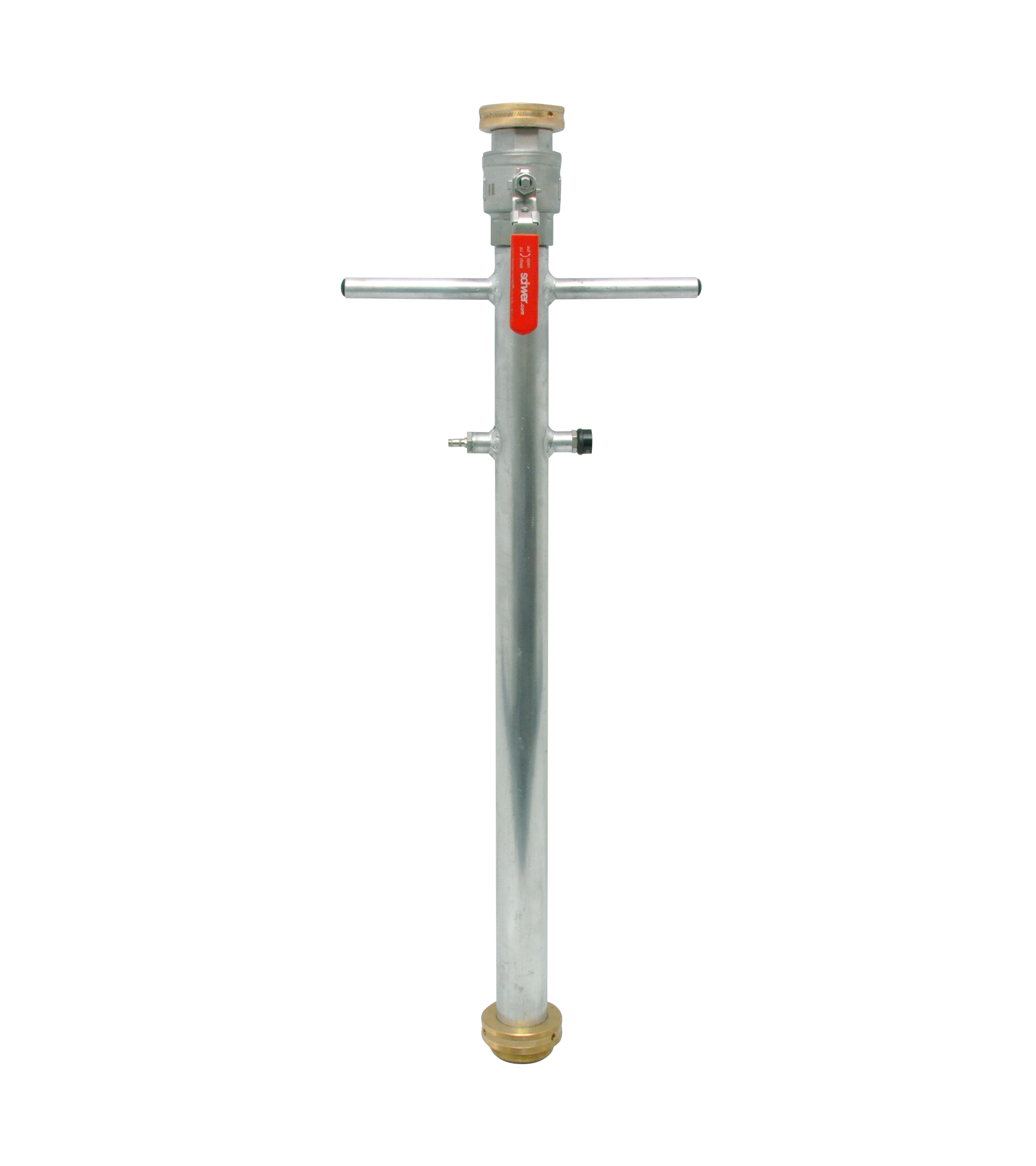 Gas standpipe without blow-off pipe