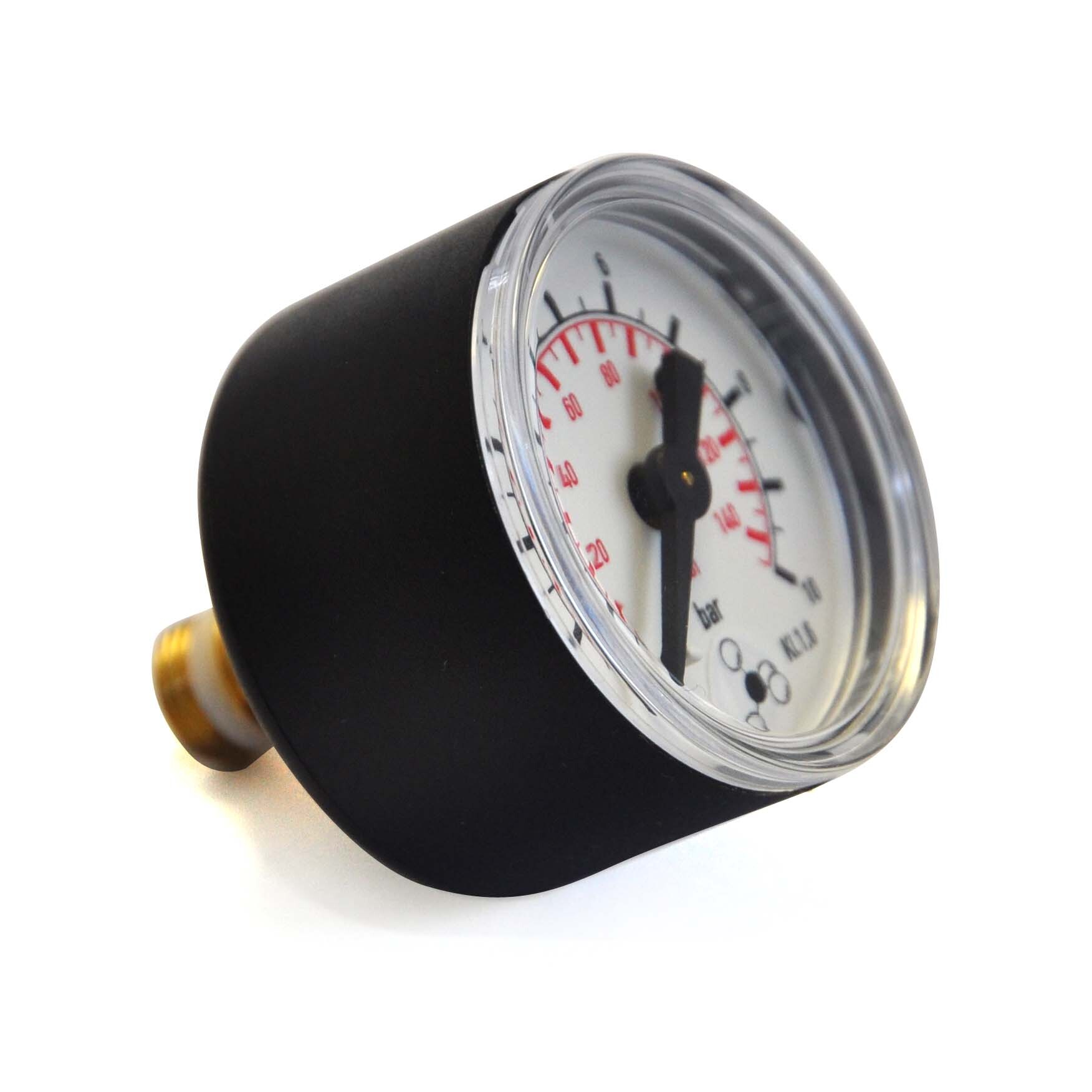 Pressure manometer 0 - 10 bar 
Class 1.6
Connection rear, G 1/8 "