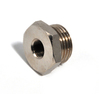 Reduction piece external thread 1/2 - internal thread 1/8, nickel-plated brass