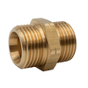 Dubbele schroefdraadnippel 3/8" LH