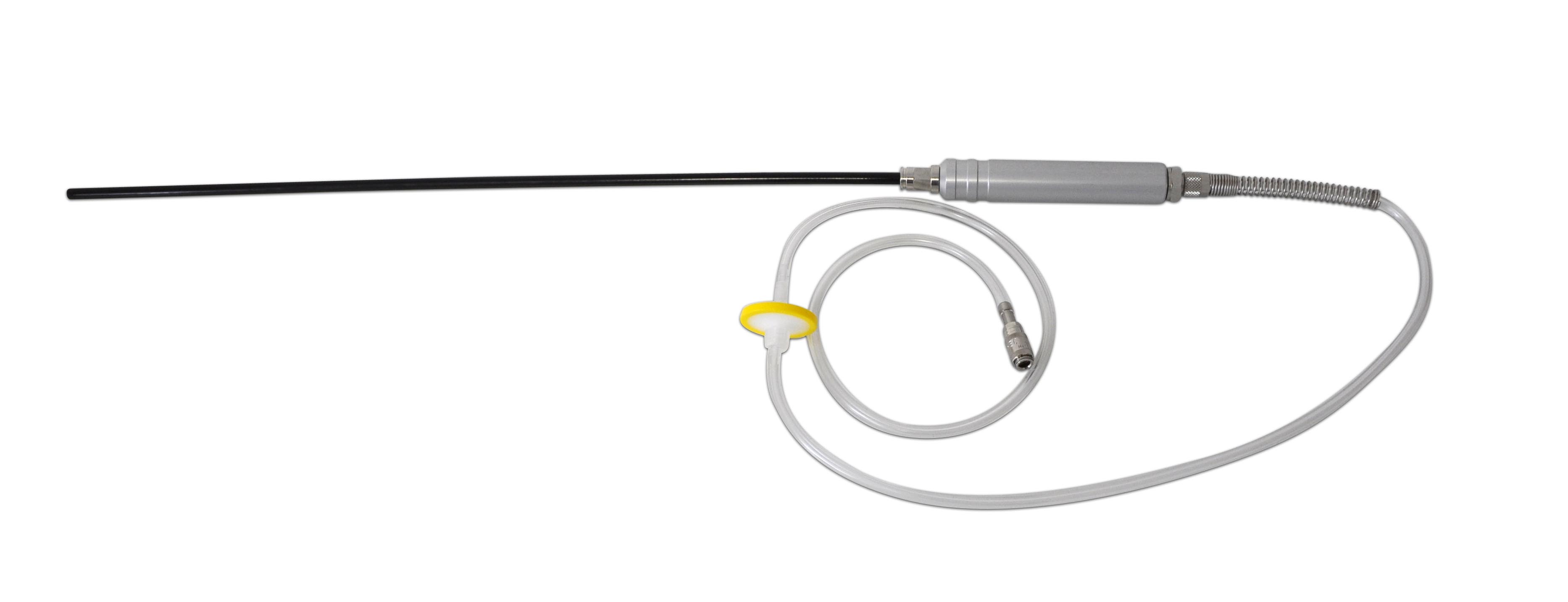 Biogas probe with handle, hose