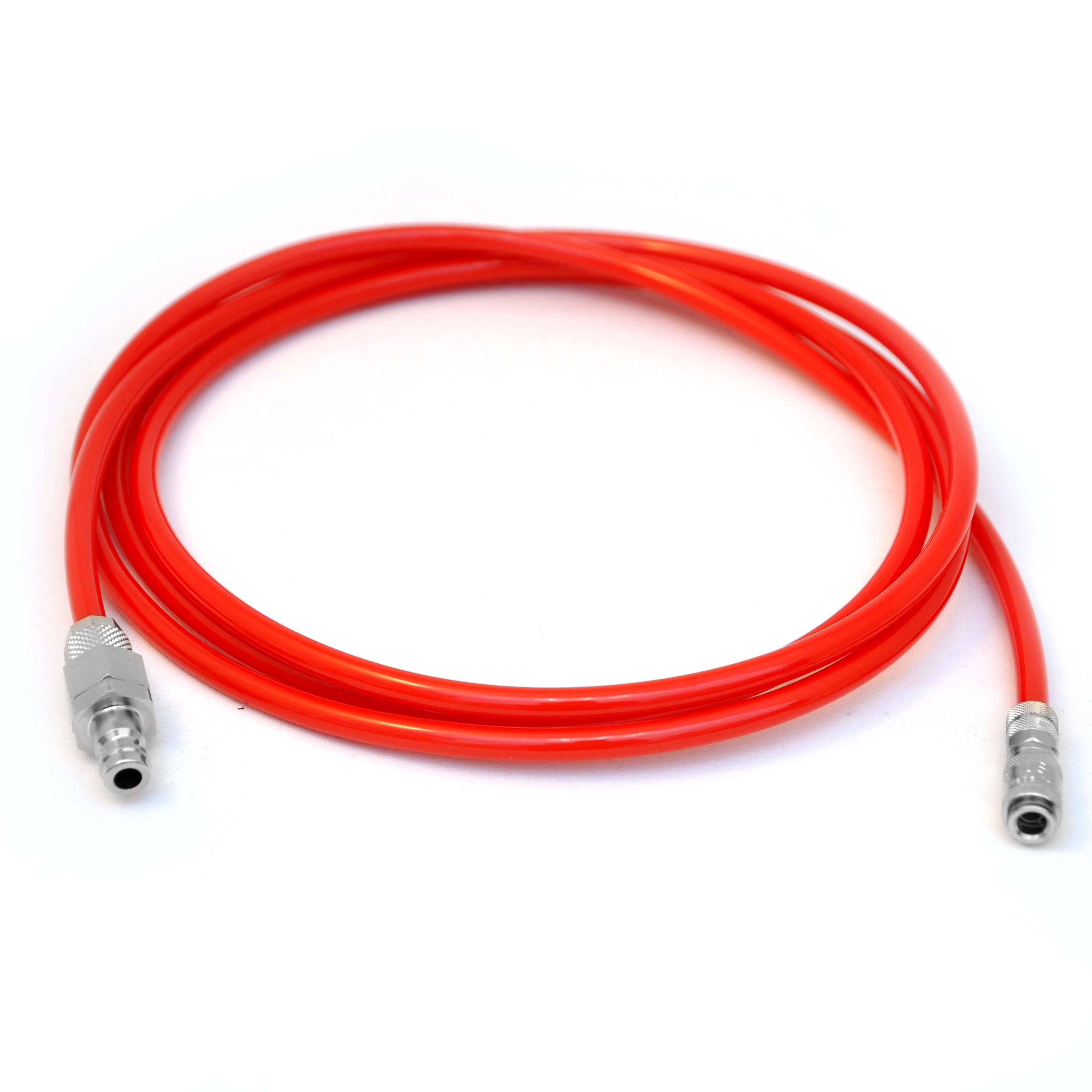 Connecting hose coupling S 20 - nipple S 21  red 4 mm, length: 2 m