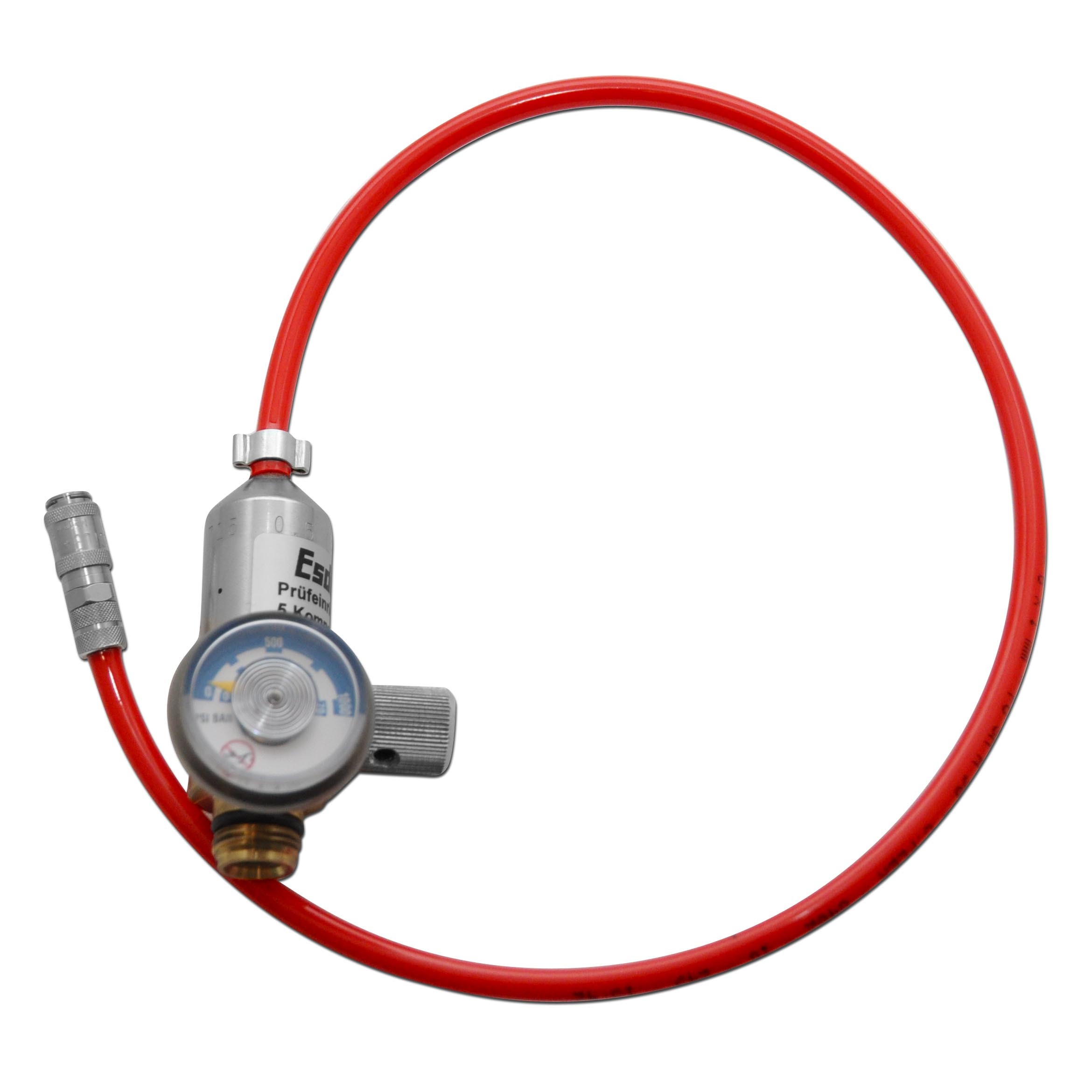 Flowregelaar PED 5 componenten gas Voor testgas 0,9 l en 1,65 l, 35 bar