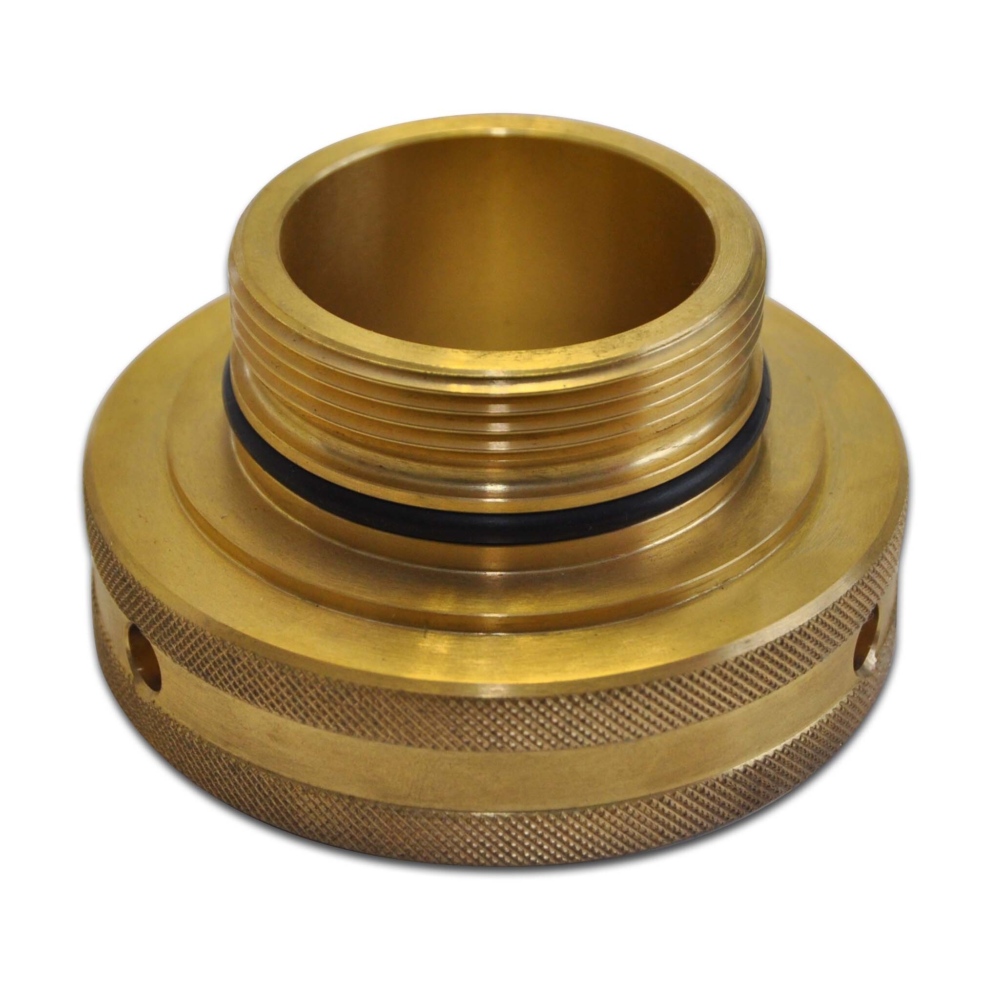 Adapter DM Plasson brass for HEINZ, ext. thread with pre-installed o-ring on gasket side
