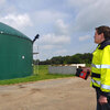 ELLI remote methane leak detector in use at a biogas plant