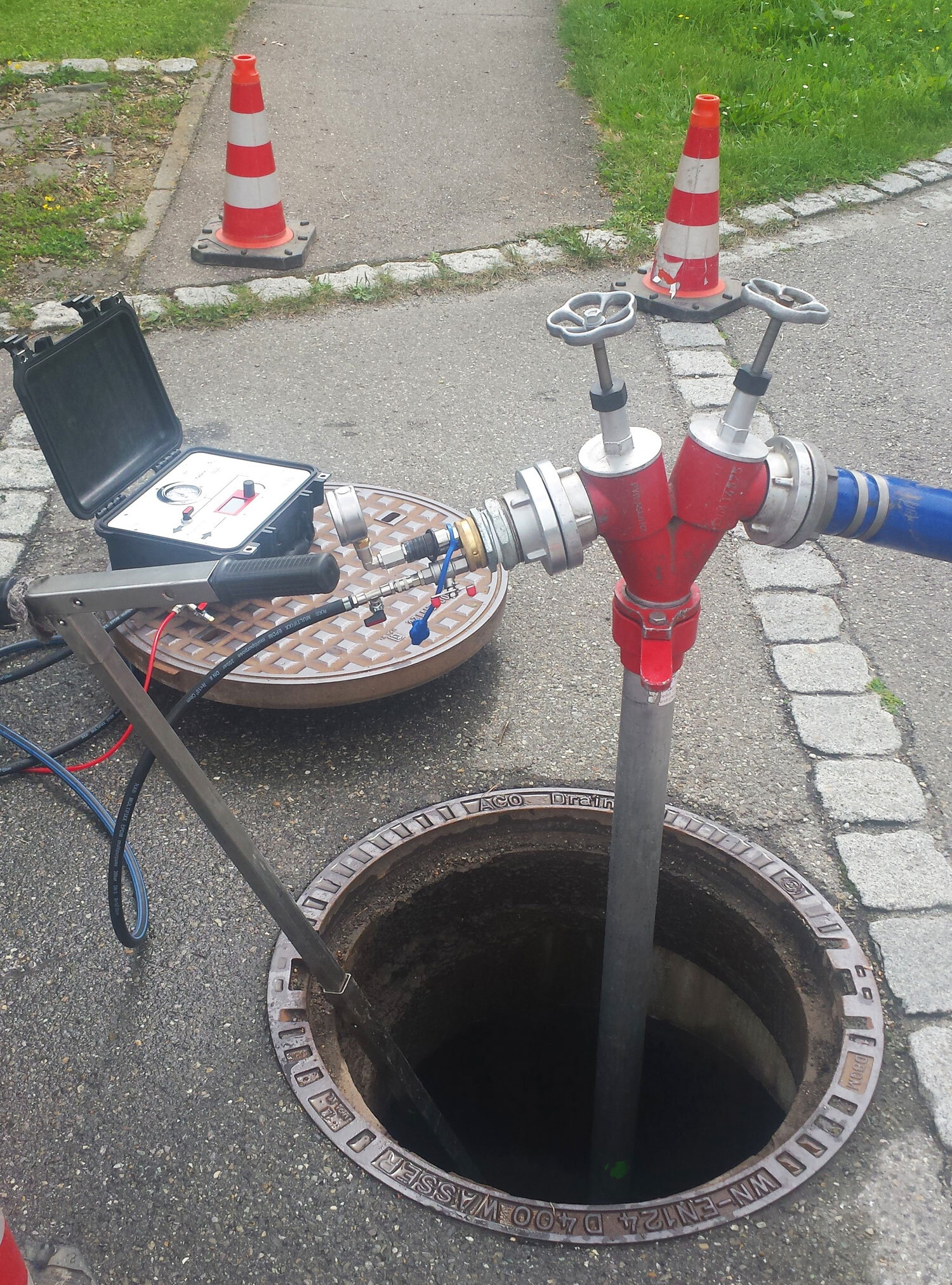Detección de fugas de agua con gas trazador - Esders GmbH