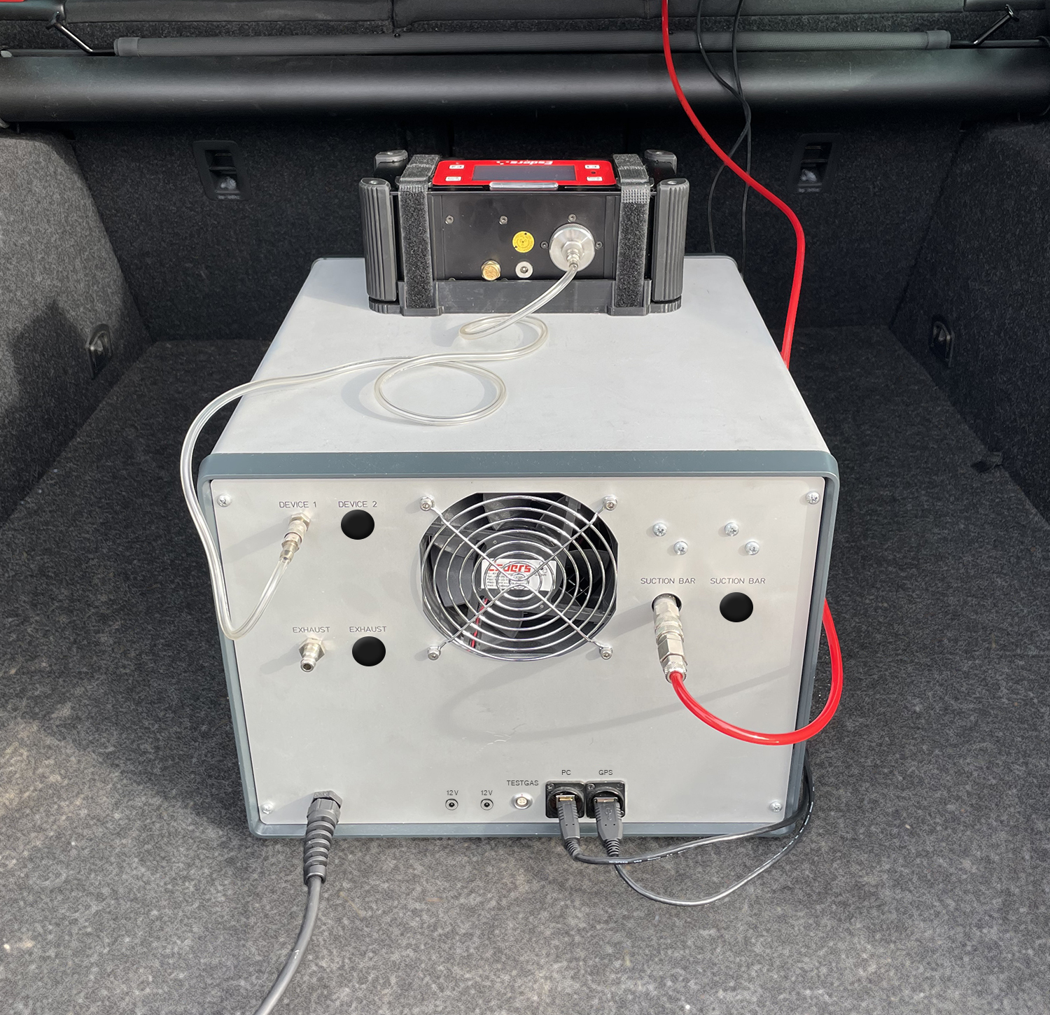 GasCar Laser HUNTER im Auto Kofferraum